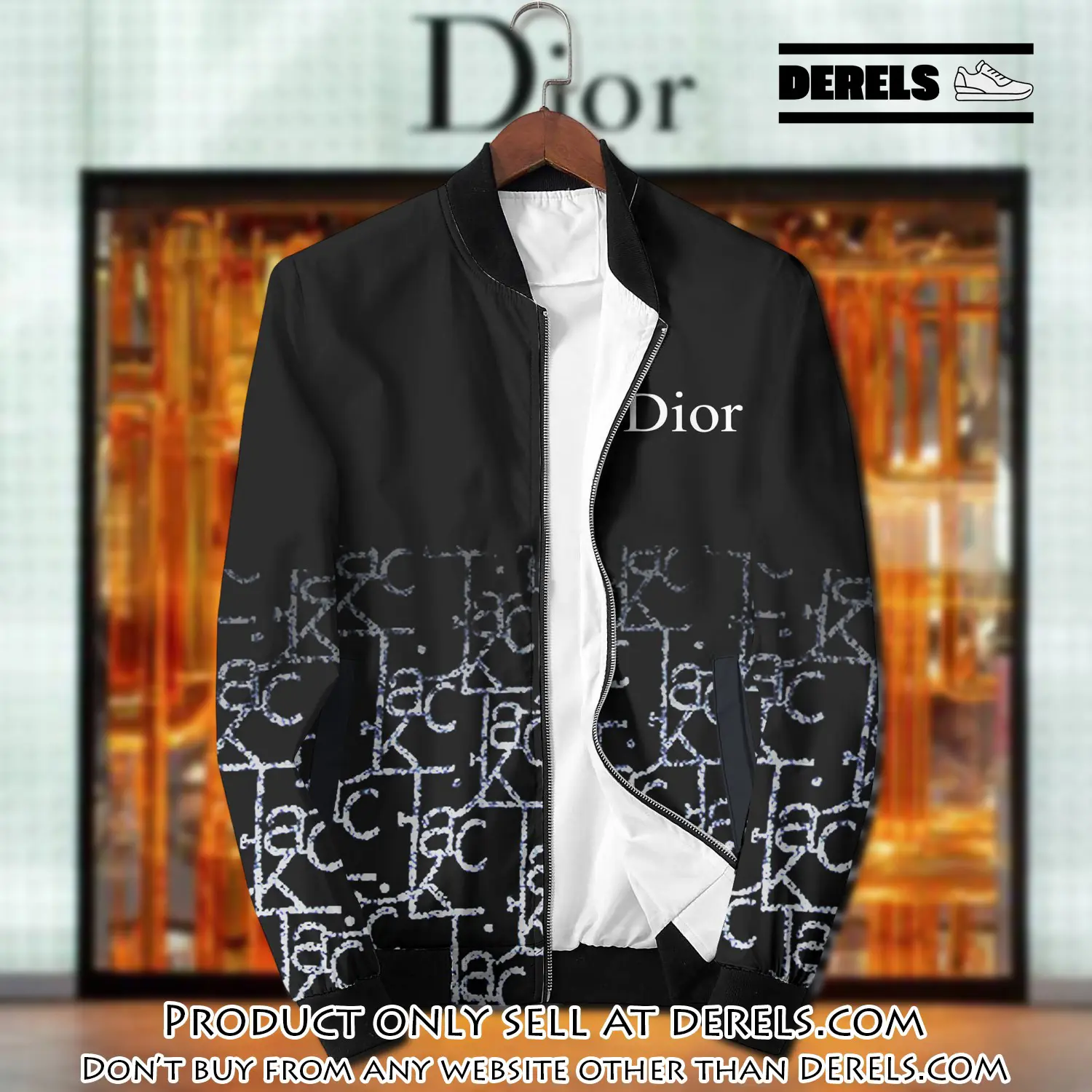 Dior luxury brand varsity zipper jacket vst1029 dr3322925